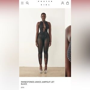 POSTER GIRL RHINESTONE JUMPSUIT